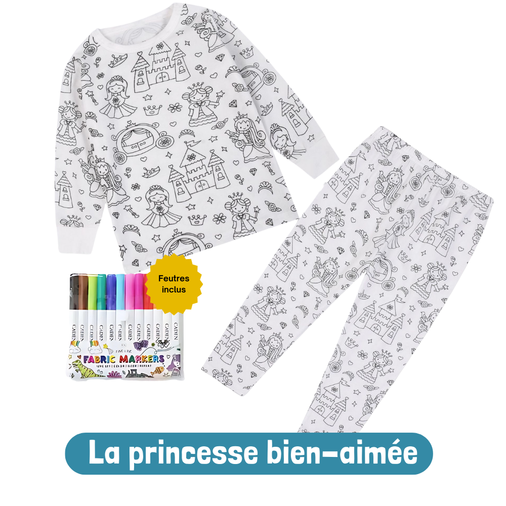 Mon pyjama à colorier